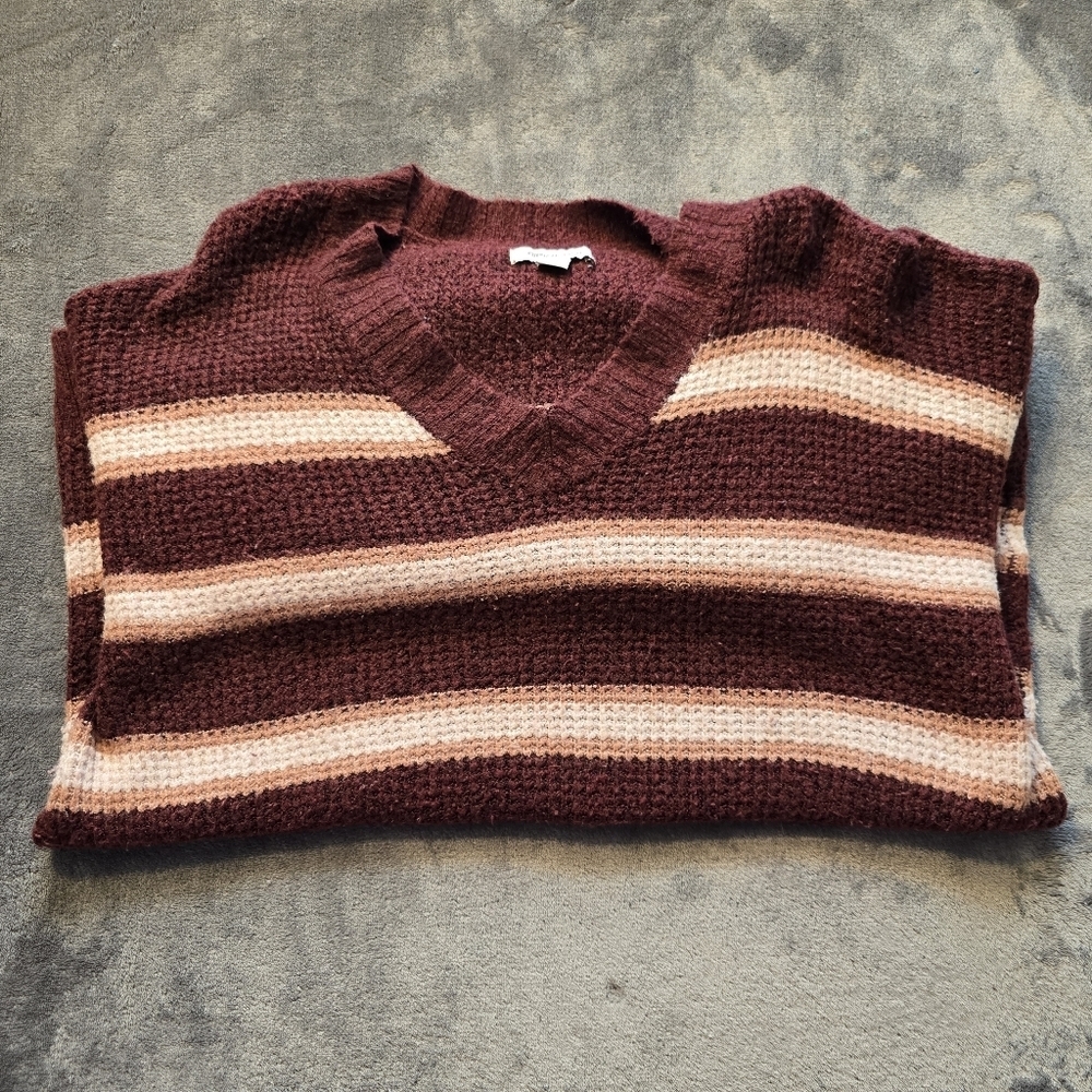 American Eagle Striped Soft Stretch Sweater Size Small